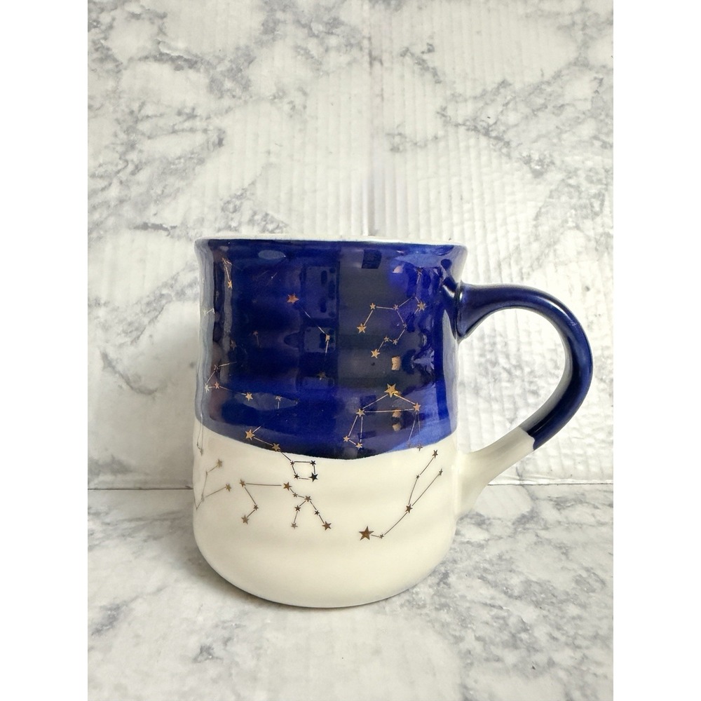 Stay Wild Moon Child Coffee Mug Star Celestial Constellation Astrology Blue Gold